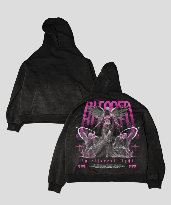 Blessed Light Hoodie Aid Wash