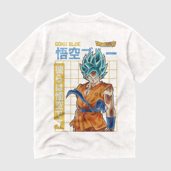 Goku Blue White Tee básica