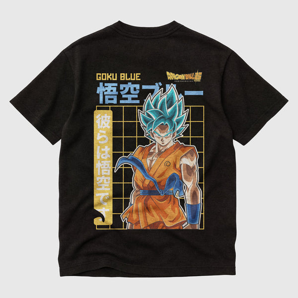 Goku Blue Black Tee básica